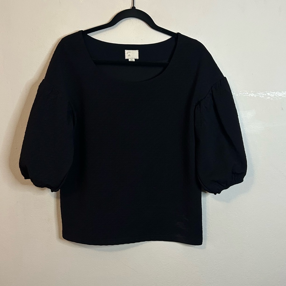 Postmark Puff Sleeve Blouse